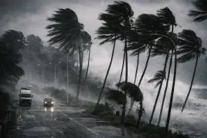 আজকে দেশের যেসব স্থানে ৬০ কিলোমিটার বেগে ঝড়ের অভাস