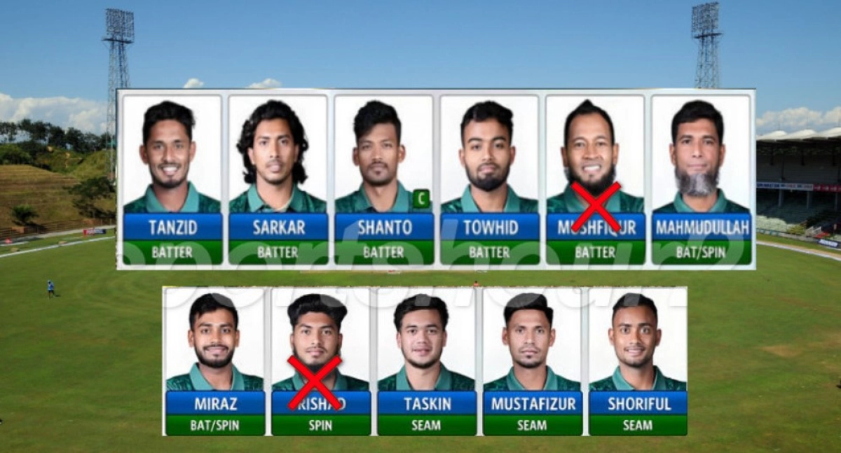 আগামিকাল আফগানিস্তানের বিপক্ষে দ্বিতীয় ওয়ানডের জন্য একাদশ ঘোষণা