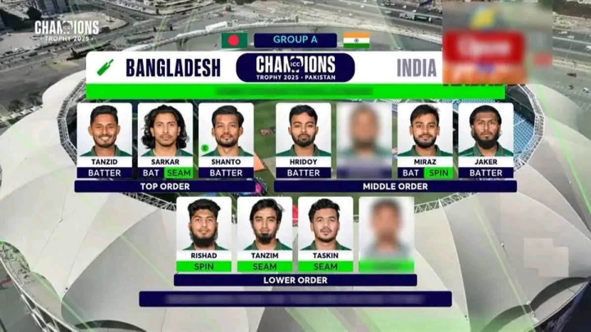 ভারত বিপক্ষে হারের পর দুই পরিবর্তন নিয়ে নিউজিল্যান্ড ম্যাচের জন্য বাংলাদেশের একাদশ ঘোষণা