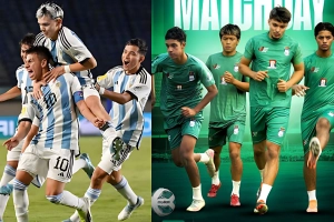 বাংলাদেশ বনাম আর্জেন্টিনা: ২ গোলে শেষ হল ম্যাচ, দেখুন ফলাফল